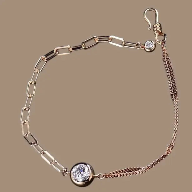1ct Round Diamond Mixed Chain Bracelet DAPR