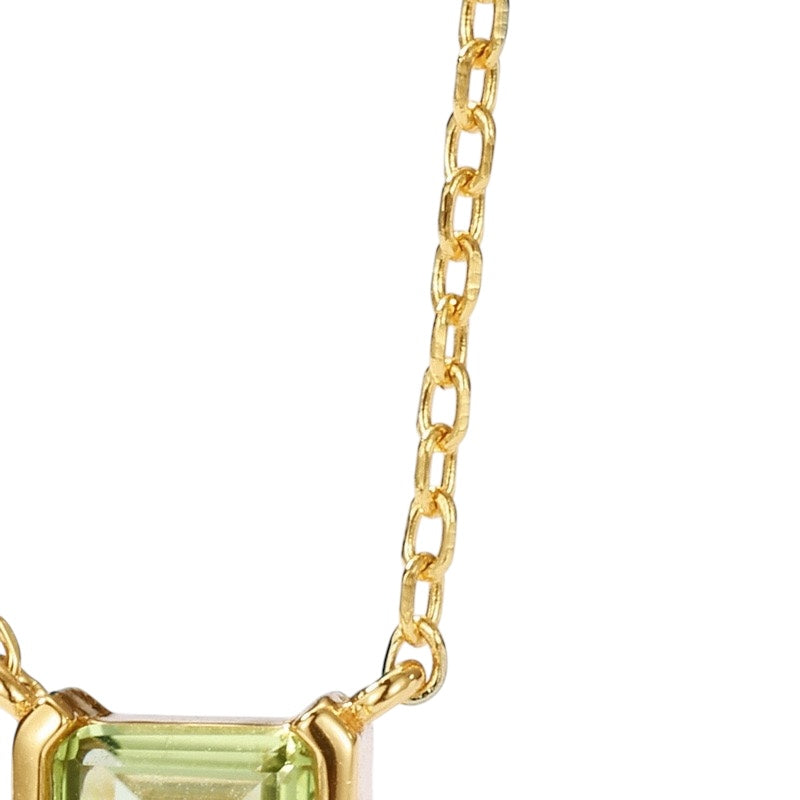 Peridot and Pearl August Birthstone Necklace DAPR